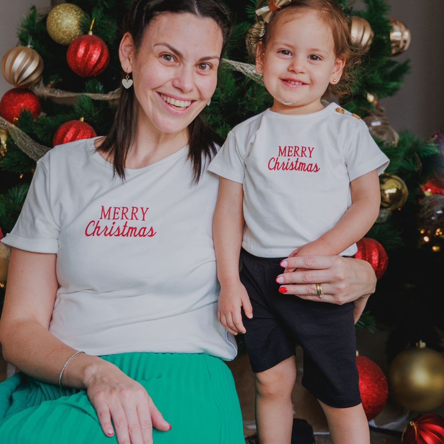 Polo Navideño " Merry Christmas " Mujer