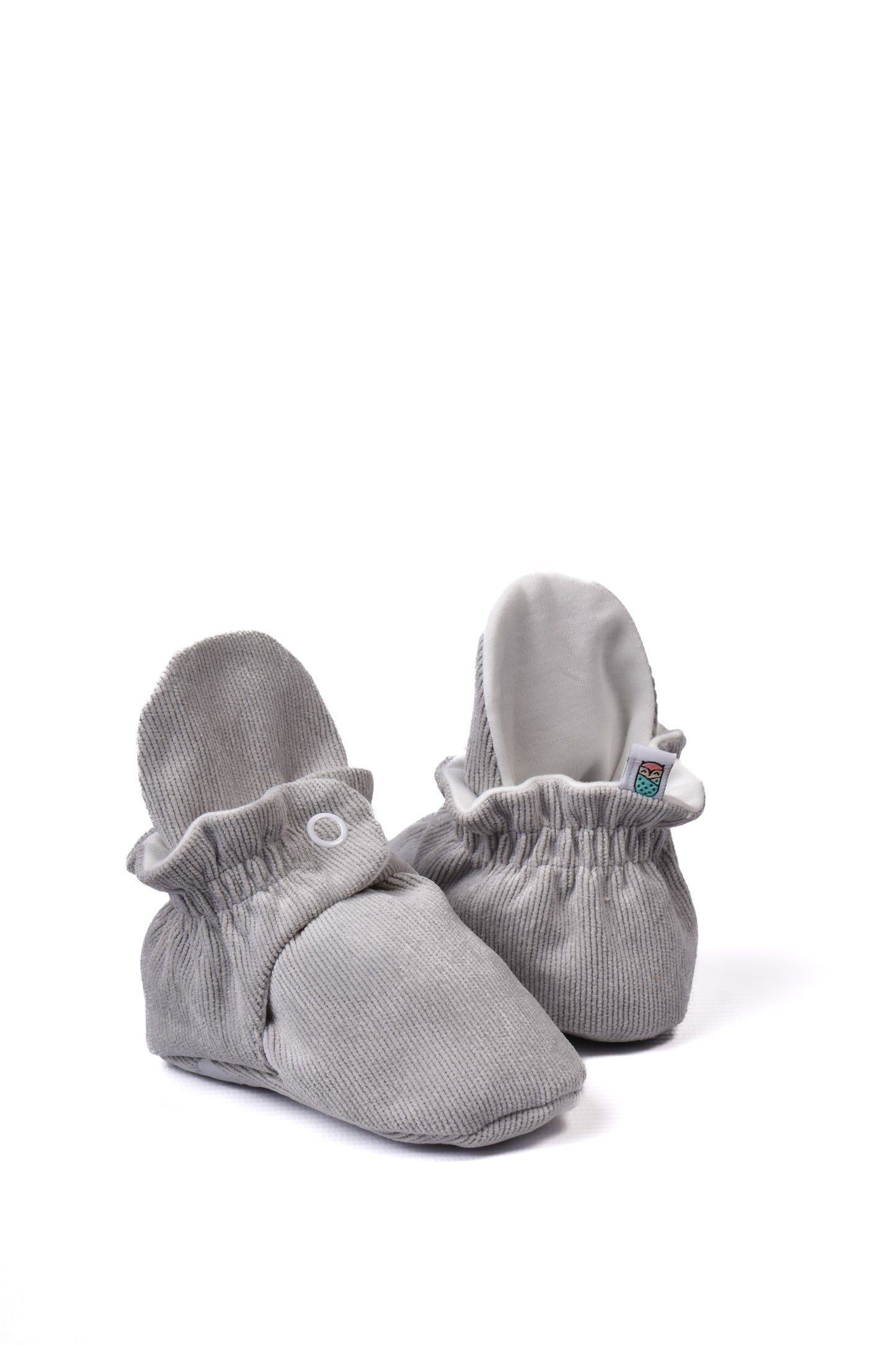 Gabuchas Corduroy - Algodón Gris Plata