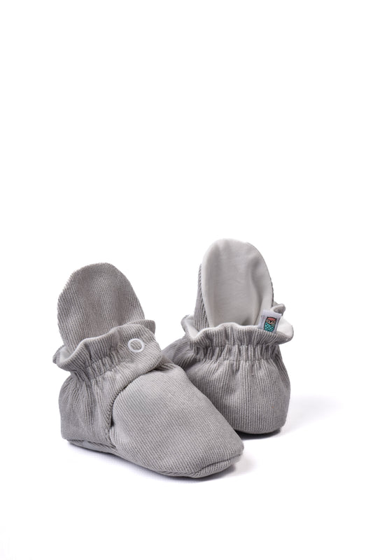 Gabuchas Corduroy - Algodón Gris Plata