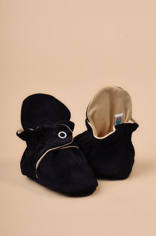 Gabuchas Corduroy - Algodón Negro